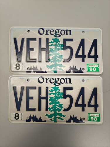 Oregon license plates set - oregon,