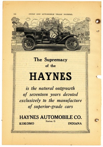 1911 haynes automobile ad - automobile,