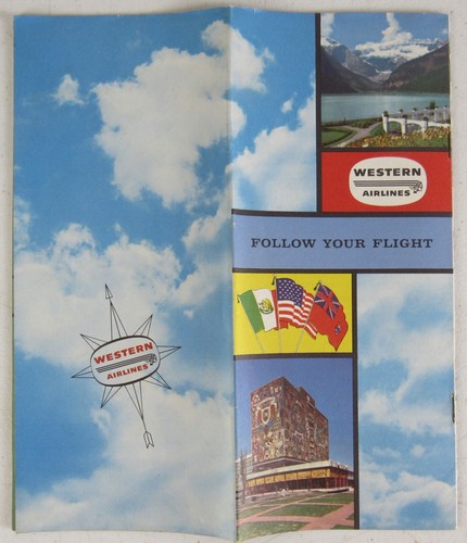 Western airlines 1960 - western, 1960's