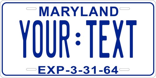 Maryland 1964 license plate - 1964,