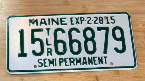 License plate vintage maine - plate,