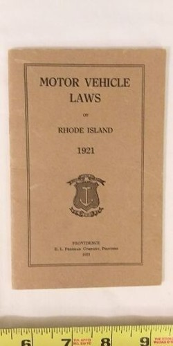 Motor vehicle laws - motor, rhode