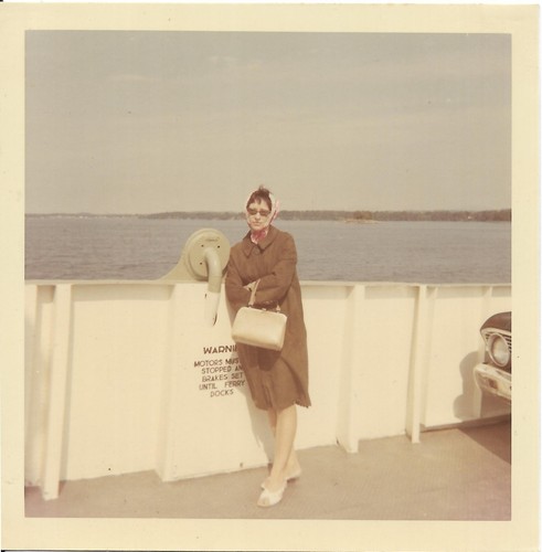 Vintage photo woman - vintage, ferry
