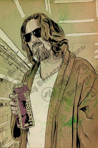 The big lebowski sticker - big,
