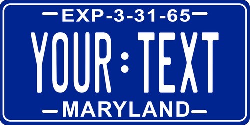 Maryland 1965 license plate - 1965,