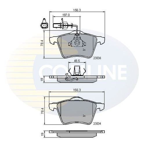 Brake pads set for - brake,