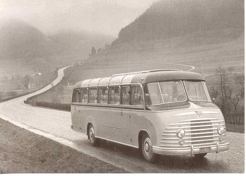 Old photo bus henschel - photo",