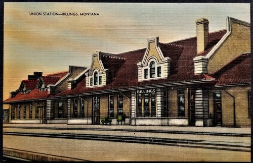 Railroad depot union train - depot:,