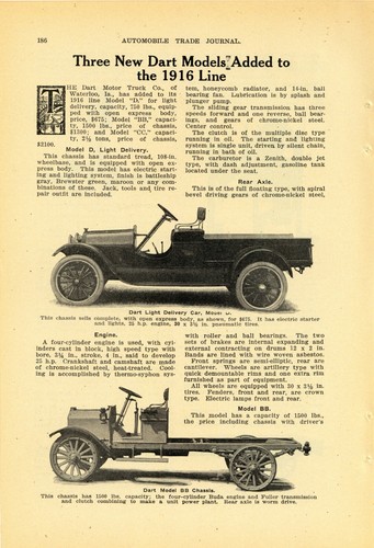 1916 dart motor trucks story - motor,