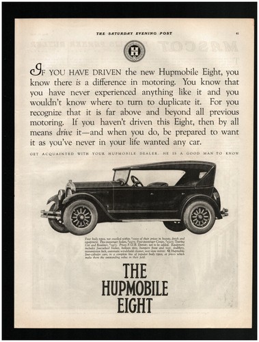 1925 the hupmobile - hupmobile, eight