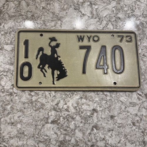 1973 wyoming license plate - 1973,